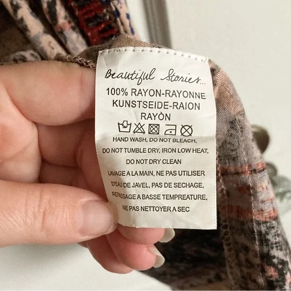 Anthropologie Beautiful Stories Beaded Astor Women’s Kimono, Open Cardi Boho - Picture 8 of 9